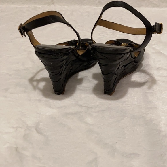 Michael by Michael Kors Black Wedge Heels, sz 7.5 - Picture 4 of 10